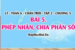 Quy tắc nhân, quy tắc chia hai phân số, một số tính chất phép nhân hai phân số? Toán 6 chân trời Tập 2 chương 5 Bài 5